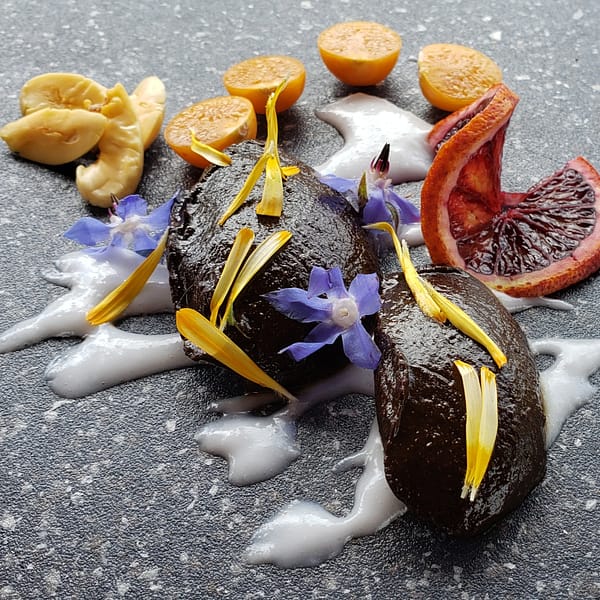 Double Chocolate Sapote Pudding